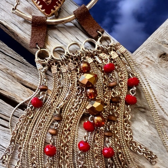 Vintage 70’s Bag Charm Red, Silver and Gold toned Bag Charm - Picture 13 of 15